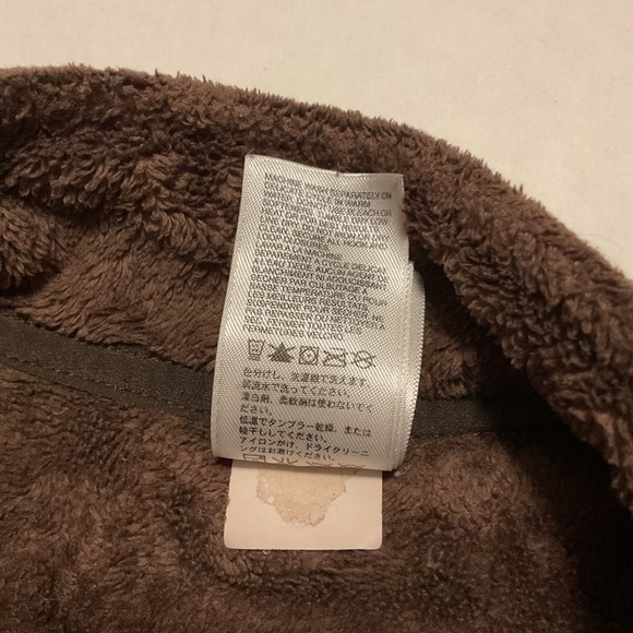 The North Face Girls Osito Plush Fleece Pullover Jacket Brown - Picture 10 of 10